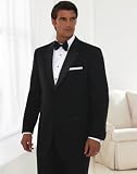 Review   / Geoffrey Beene Two Button Notch Lapel Super 100's Tuxedo Jacket
