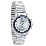 Ladies Talking Watch - Chrome face & Expansion band