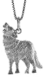 Revoni - Pendentif - Argent massif - Loup