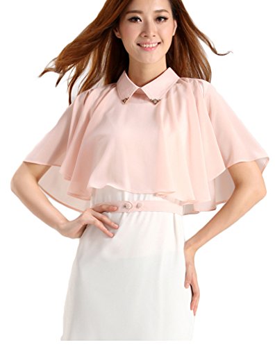 (ディーコッテ)D'Kotte きれいめ シフォン ポンチョ ワンピース ノースリーブ ひざ 丈 きれいめ オフィス OL 襟付き アウター 春 夏 冷房 対策 neax111