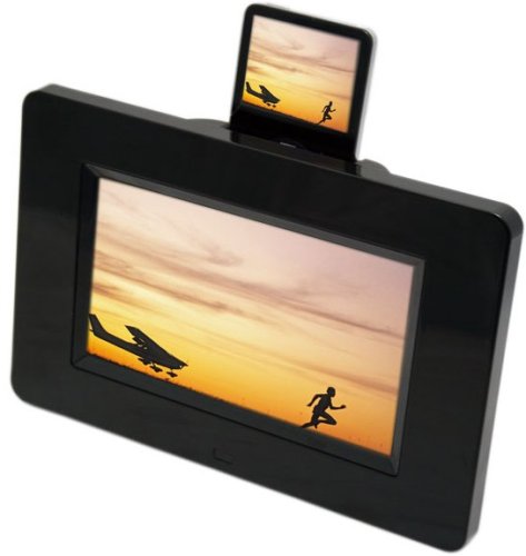 Mustek 7-Inch Digital Photo Frame Compatible with iPod (Black)