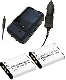 SterlingTek's POWWER Pentax Optio M50 2 Pack Batteries + Charger Combo