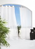 Outdoor Decor Escape 54 by 84-Inch Voile Grommet Top Panel, White