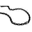 Black Stainless Steel Men's Link Necklace 24 Inches Black Stainless Steel Men's Link Necklace 24 Inches
