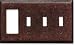 ART DECO STEP Mottle Antique Copper Switchplates Outlet Covers, Rocker, GFCI