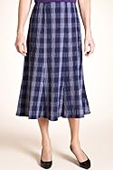  Classic Collection Pull On Textured Check Skirt