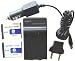 Nextop-2 Packs Sony NP-BD1, NP-FD1 Brand New 800mAh COMPATIBLE Battery + Compatible Wall & Car Charger (FREE European Adaptor) for Sony Cyber-shot DSC-T2 Series, Cyber-shot DSC-T70 Series, Cyber-shot DSC-T200 Series, Cyber-shot DSC-T300 Series