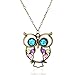 JEWELRIESHOP Lady Assorted Classic Vintage-Looking Bronze Dragonfly Floral Long Chain Pendant Necklace