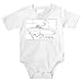 Onesie with "black and white", deer, running, Asia, elk, park, water, tourist, pool, zoo, India, animal