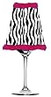 Get Lit Wine Glass Votive, Black Zebra Get Lit Wine Glass Votive, Black Zebra