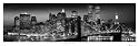 1art1 37052 New York - Manhattan Bei Nacht Tür-Poster (158 x 53 cm)
