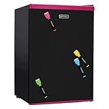 Emerson Dry Erase Door Compact Fridge - Black/Pink (2.8 CuFt)