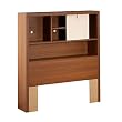 Latte Bookcase Headboard in Walnut and Cream Finish By South Shore Furniture