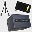 HQRP Extended Li-Ion Battery Replacement compatible with Sony NP-FP30, NP-FP50, NP-FP60, NP-FP70, NP-FP71, NP-FP90 plus HQRP Mini Tripod and HQRP Carrying Bag