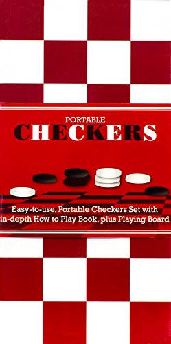 portable checkers set board game boxset