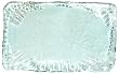 Spanish Recycled Textured Glass Rectangle Lox Tray 13 1/4"x9 1/2"