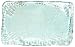Spanish Recycled Textured Glass Rectangle Lox Tray 13 1/4"x9 1/2"