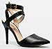 Breckelles Womens Pointy Toe Back Open High Heels