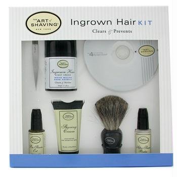 The Art Of Shaving Ingrown Hair Kit: Pre-Shave Oil + Shaving Cream + After Shave Balm + Night Cream+Badger+Tweezer+DVD - 7pcs The Art Of Shaving Ingrown Hair Kit: Pre-Shave Oil + Shaving Cream + After Shave Balm + Night Cream+Badger+Tweezer+DVD - 7pcs