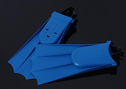 Foocc Toddler Child Adult Learn Swimming Adjustable Snorkeling Flippers Fins (Blue, EUR25-30)