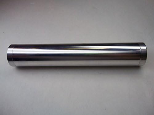 Aluminum 6061-T6 Tube 1.25" OD, 7" Long, with End Cap Adapter Kit 5/8"(Silver)