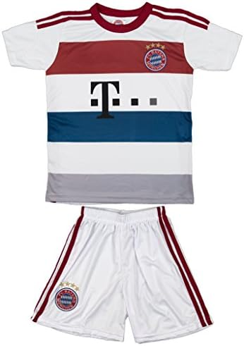 2014/2015 Bayern Munich Munchen White Away Kids Jersey & Short #10 ROBBEN Youth Sizes