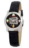 South Park Women's D1557S021 Eurus Collection Black Leather Watch