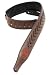 Levy's Leathers 2 1/2 Leather Guitar Strap with Black Braid,Brown