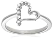 14k Choice of White or Yellow Gold Diamond Heart Ring (1/8 cttw, G-H Color, I1 Clarity)