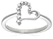14k Choice of White or Yellow Gold Diamond Heart Ring (1/8 cttw, G-H Color, I1 Clarity)