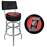 Portland Trail Blazers NBA Padded Swivel Bar Stool with Back