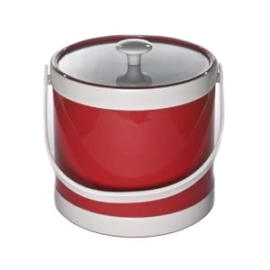 Mr. Ice Bucket 407-1 Springtime 3-Quart Ice Bucket, Red