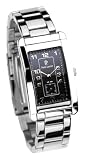Pierre Lannier - 093F131 - Montre Homme - Acier Chrom&eacute; - Quartz Analogique - Cadran Noir - Bracelet Acier Chrom&eacute;