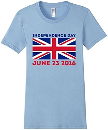 Women's Brexit British Independence 2016 UK Leave EU T-Shirt Small Baby Blue