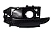 PT Auto Warehouse HY-2335A-FL - Inside Interior Inner Door Handle, Black - Driver Side Front