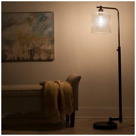 Hudson Industrial Floor Lamp - Ebony (Includes CFL Bulb) - ThresholdTM