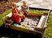 Giant Garden Games: Wooden Square Sandpit (1.2m Diameter)