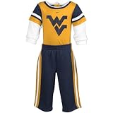 Nike West Virginia Mountaineers Infant Gold Creeper & Fleece Sweatpants 2-piece Gift Set