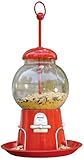 New Creative 24700 Feathered Garden Bird Feeder, Gumball Machine, 8.25-Inches Diameter x 15.25-Inches Long