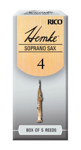 Hemke Soprano Sax Reeds, Strength 4.0, 5-pack