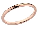 Ladies 2mm Stackable Wedding Band in 14K Rose Gold
