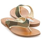 Steve Madden Sanndy Army Green thongs