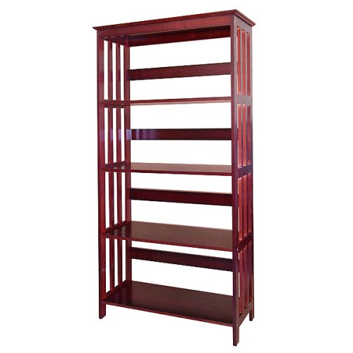 Ore International 4 Tier Bookshelves - Cherry