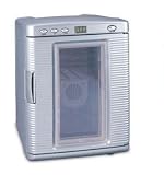 Deluxe Mini Fridge and Warmer with Digital Readout (Silver) (12.5