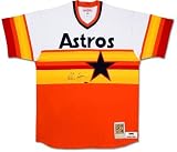 MLB Nolan Ryan Autographed Houston Astros Home/Rainbow-Orange Jersey (UDA)