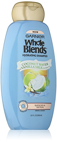 Garnier  Whole Blends Hydrating Shampoo, Coconut Water & Vanilla Milk extracts, 22 Fluid Ounce