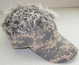 Billy Bob Flair Hair Digital Camo Visor with Grey Hair
