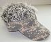 Billy Bob Flair Hair Digital Camo Visor with Grey Hair