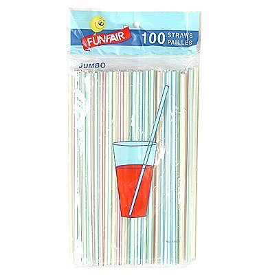2 Packs of 100 Drinking Straws 8 1/4 Inches x 3/16