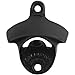 Black Powder Coated Wall Mounted Beer Bottle Opener